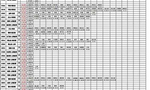 最新高铁列车时刻表_最新高铁列车时刻表查